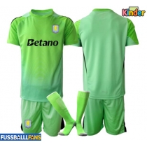 Aston Villa Torwart Auswärts Trikotsatz Kinder 2025-26 Kurzarm (+ Kurze Hosen)